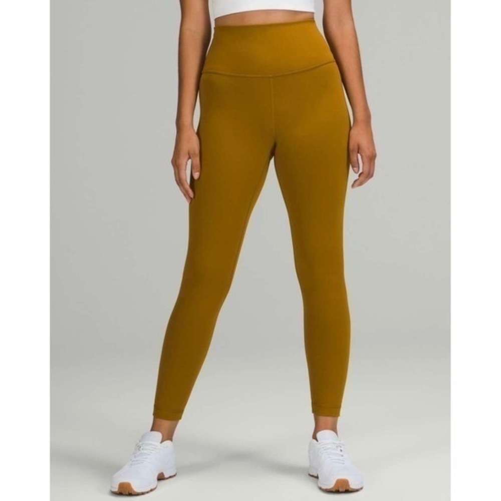 Lululemon Wunder Train High-Rise Tight 25" Gold Spice 2 Gym Workout Activewear